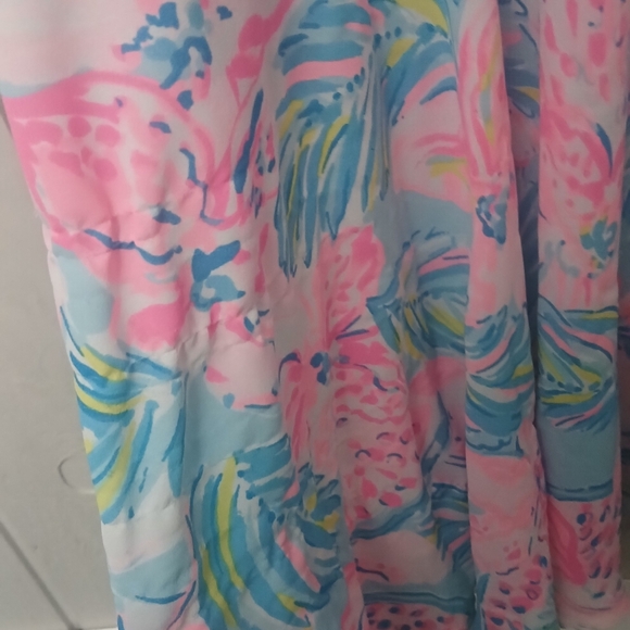 Lilly Pulitzer Maxi Dress Size 8 Taylee Blue Ibiza Gimme the Juice Blue/Pink - Picture 14 of 16
